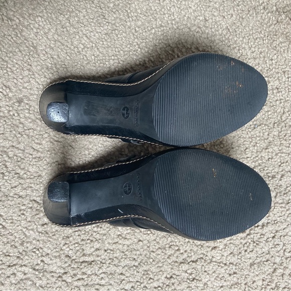COACH Karsen Black Leather Mules/Clogs - Picture 12 of 12